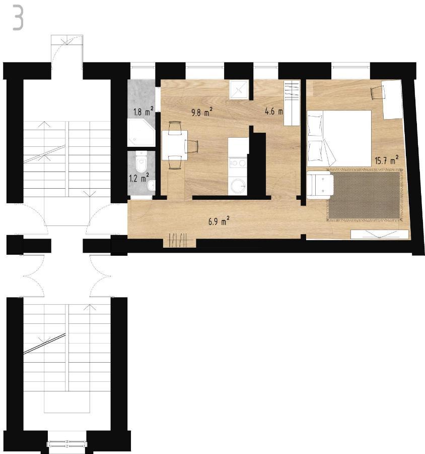 Stories Writer's Ap 40sqm Renovated Free Parking Huoneisto *